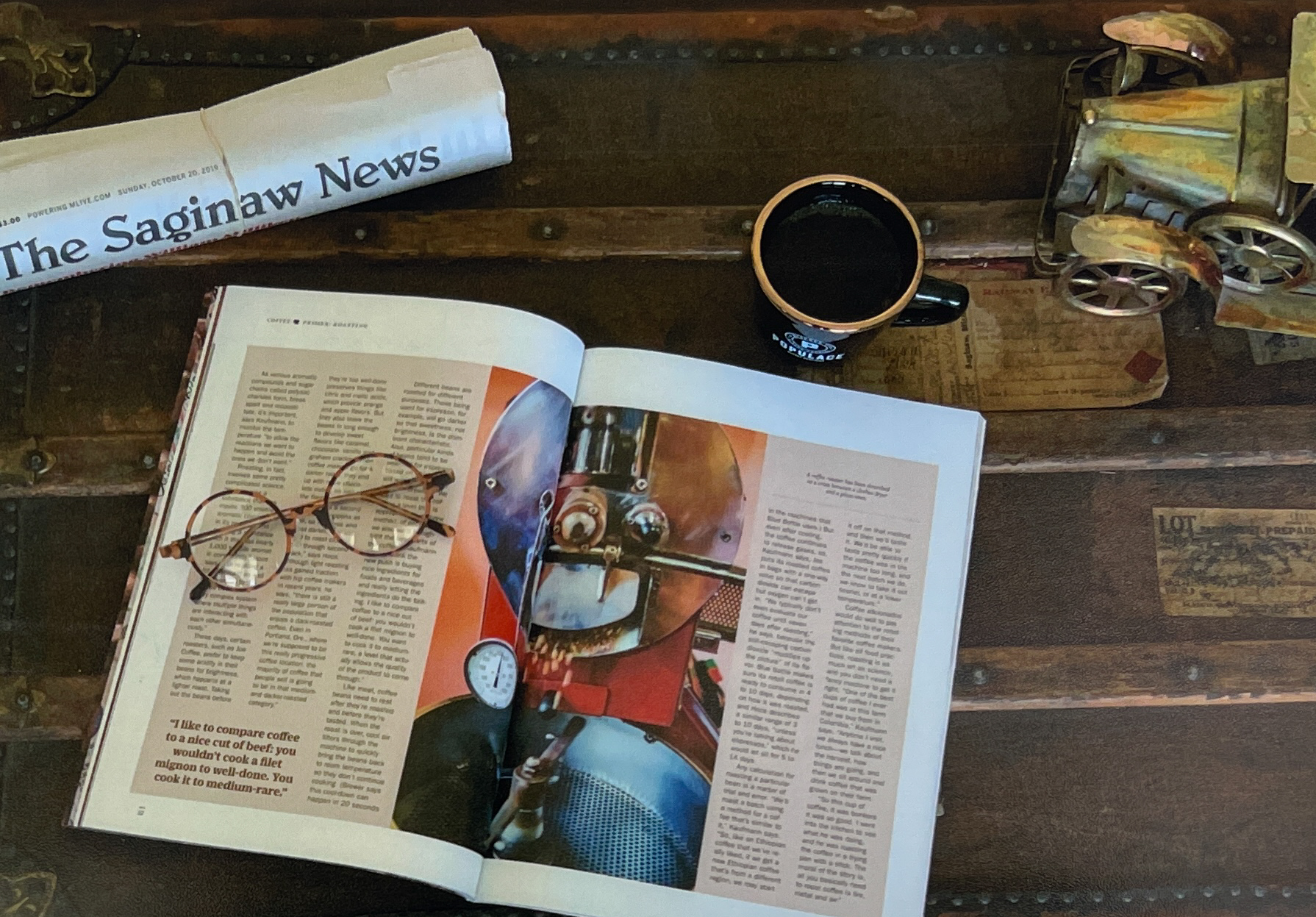 (image for) "Saturday Morning Coffee & News" by Steven Hensley